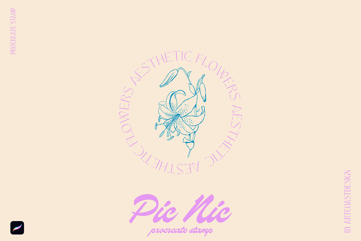 Procreate Picnic & Barbecue Stamp, a Brush Add-On by Spasibenko Art (Photo 2 of 6)