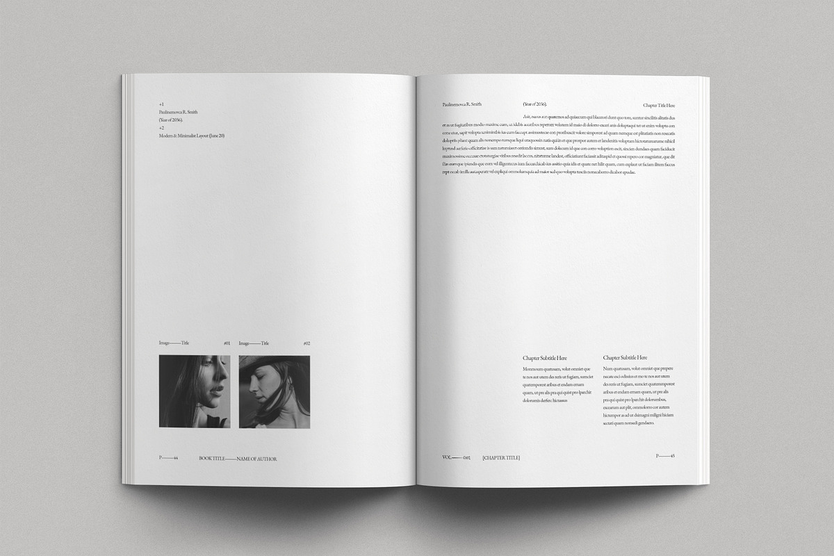 Book Title Layout Design Template, a Brochure Template by DesignCrest (Photo 11 of 18)