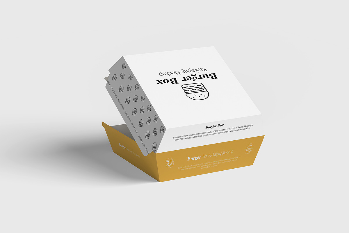 Burger Packaging Mockup, a Packaging Mockup by Graphicbars (Photo 4 of 10)