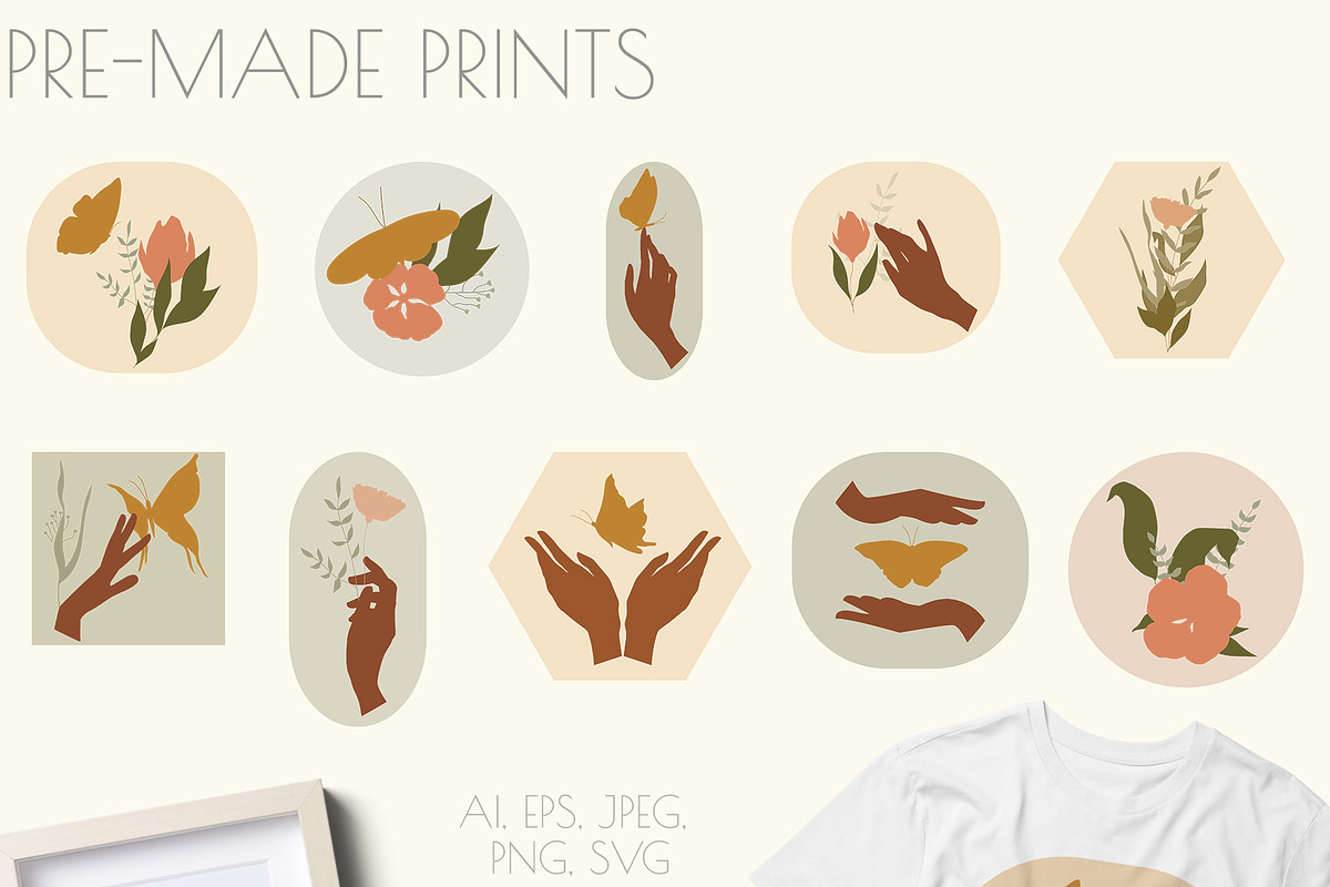NATURE VIBES FLORAL COLLECTION, an Object Graphic by Andreen (Photo 15 of 17)
