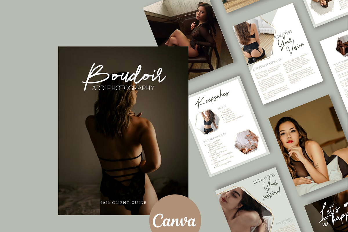 GOLD Boudoir Photography Guide, a Magazine Template by Signature Edits (Photo 7 of 11)