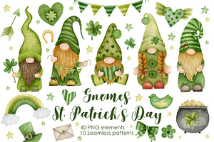 Gnomes st. Patrick's Day Collection.