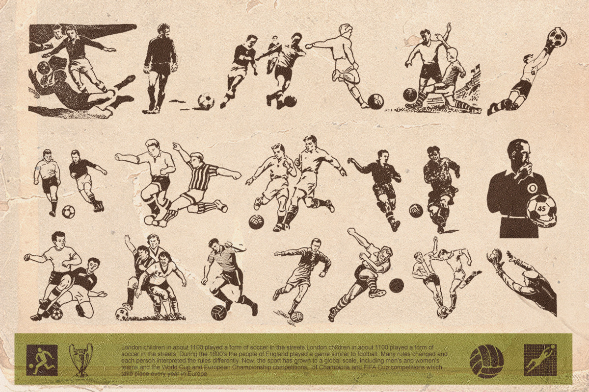 Retro football, an Illustration by Retro Machine (Photo 12 of 13)