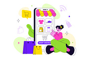 10 Smart Retail Store Illustration, a Technology Illustration by denayunebgt (Thumbnail 4 of 4)
