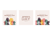 Women silhouettes. Women's Day cards, an Illustration by Stafeeva (Thumbnail 5 of 8)