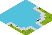 Isometric port cargo ship, a Transportation Illustration by AlexZeL (Thumbnail 7 of 9)