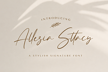 Allezia Sttacy - Handwritten Font