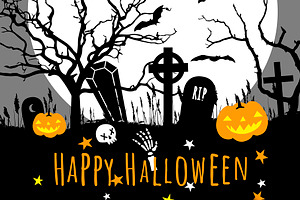 Vector Halloween Set