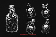 10 Bundle Dark Art Skull Potion, an Illustration by Morspective (Thumbnail 5 of 7)