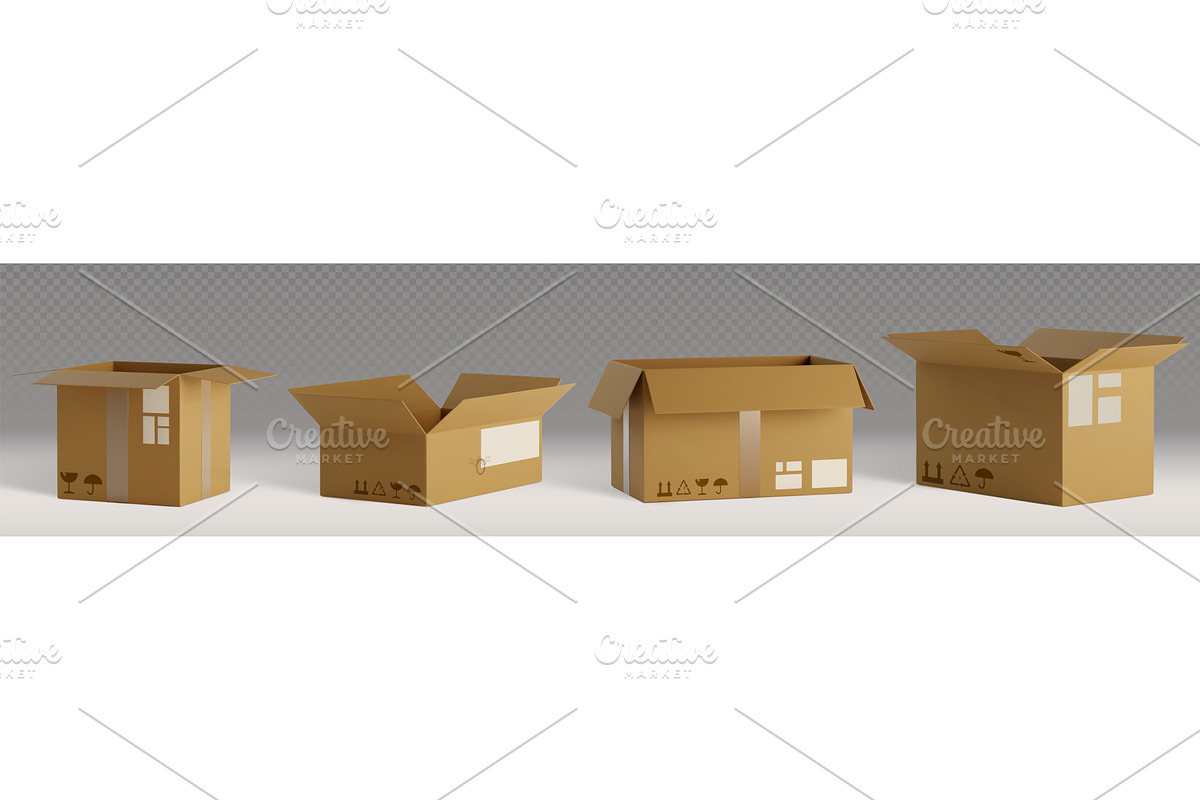 3D realistic open and closed, a Transportation Illustration by art PVP - market