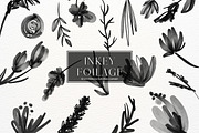 Black Inky Watercolour Flower, an Illustration by Pixafied (Thumbnail 1 of 3)