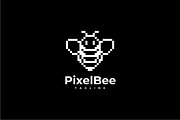 Pixel Bee Logo Template, a Branding & Logo Template by johnkent (Thumbnail 2 of 3)