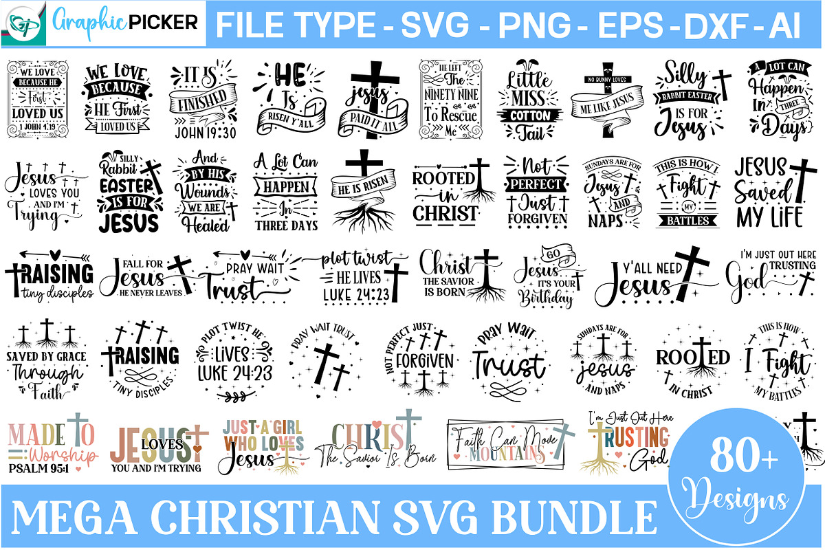 Mega Christian SVG Bundle, an Object Graphic by GraphicPicker (Photo 1 of 7)