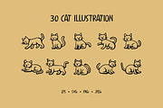 Cute Cat & Dog, an Animal Illustration by HunEyy (Thumbnail 3 of 8)