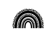 Boho Rainbow Floral Arch SVG Bundle, an Illustration by Creativeshirt (Thumbnail 24 of 31)