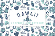 Hawaiian Graphics Set, an Object Graphic by Allie Richardson Design (Thumbnail 1 of 3)