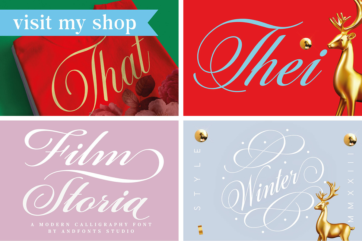 Shalefrost Nova: Calligraphy Font, a Script Font by Andfonts (Photo 6 of 6)