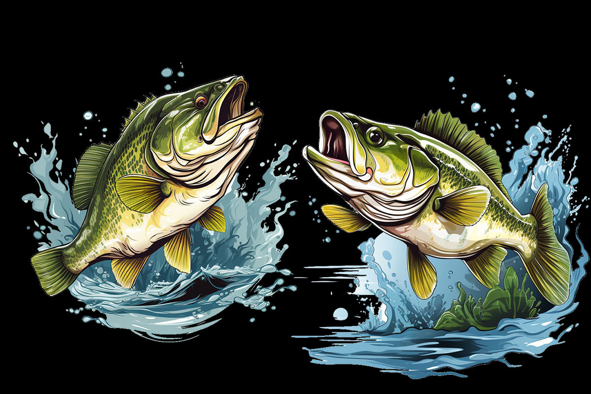 cartoon fullcolor Bass Fishing Bundl, an Object Graphic by Pixxel_Studio (Photo 3 of 3)