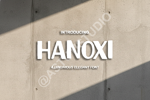 Hanoxi | A Modern Luxury Serif Typef, a Font by Astuti Studio
