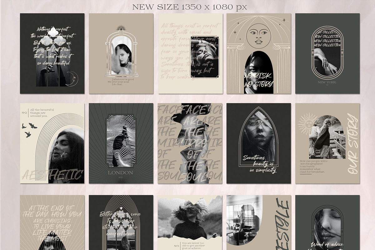 Gothic Aesthetic Instagram Template preview 7