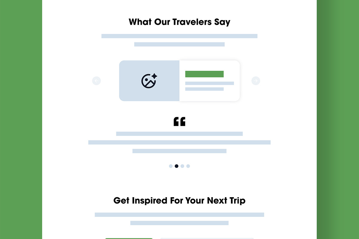 Minimalist Travel Wireframe Layout, a Wireframe Template by MightyDesign (Photo 5 of 9)