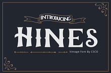 Hines – Vintage Font