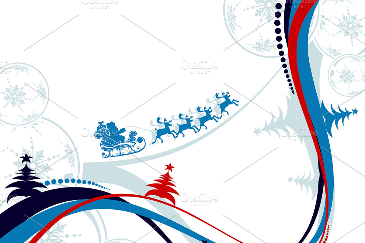 Christmas and New Year Backgrounds, a Decorative Illustration by TAlex (Photo 3 of 6)