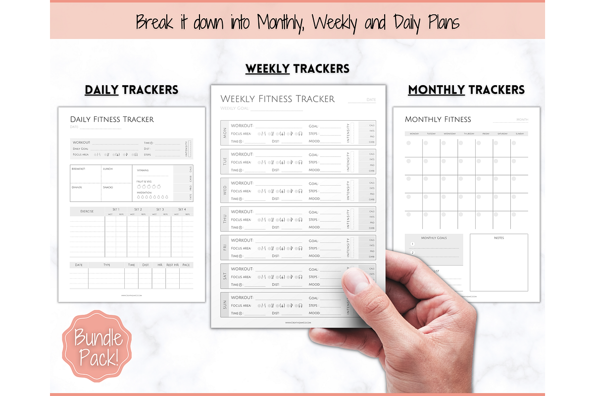 Weight Loss Journal, Fitness Planner, a Templates & Theme by Templatables (Photo 7 of 10)