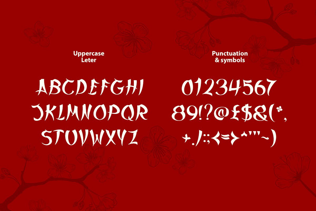 Yamaji – Japanese Display Font, a Serif Font by Vadovastd (Photo 2 of 8)