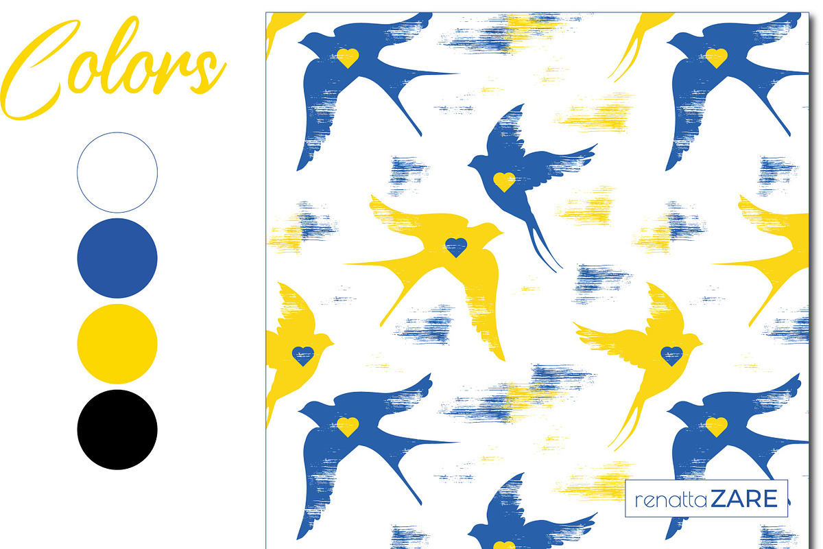 UKRAINE seamless patterns |clip arts, a Pattern Graphic by RenattaZare (Photo 2 of 9)