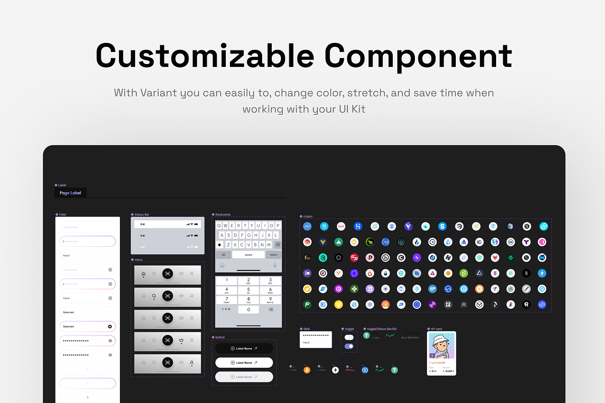 Crypee - Crypto Wallet Mobile Apps, an UI Kit Template by pickolabstudio (Photo 6 of 6)