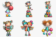 christmas fairy clip art, an Illustration by CreationArt (Thumbnail 5 of 5)