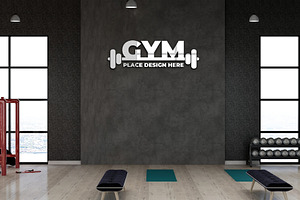 Modern Fitness Logo Mockup