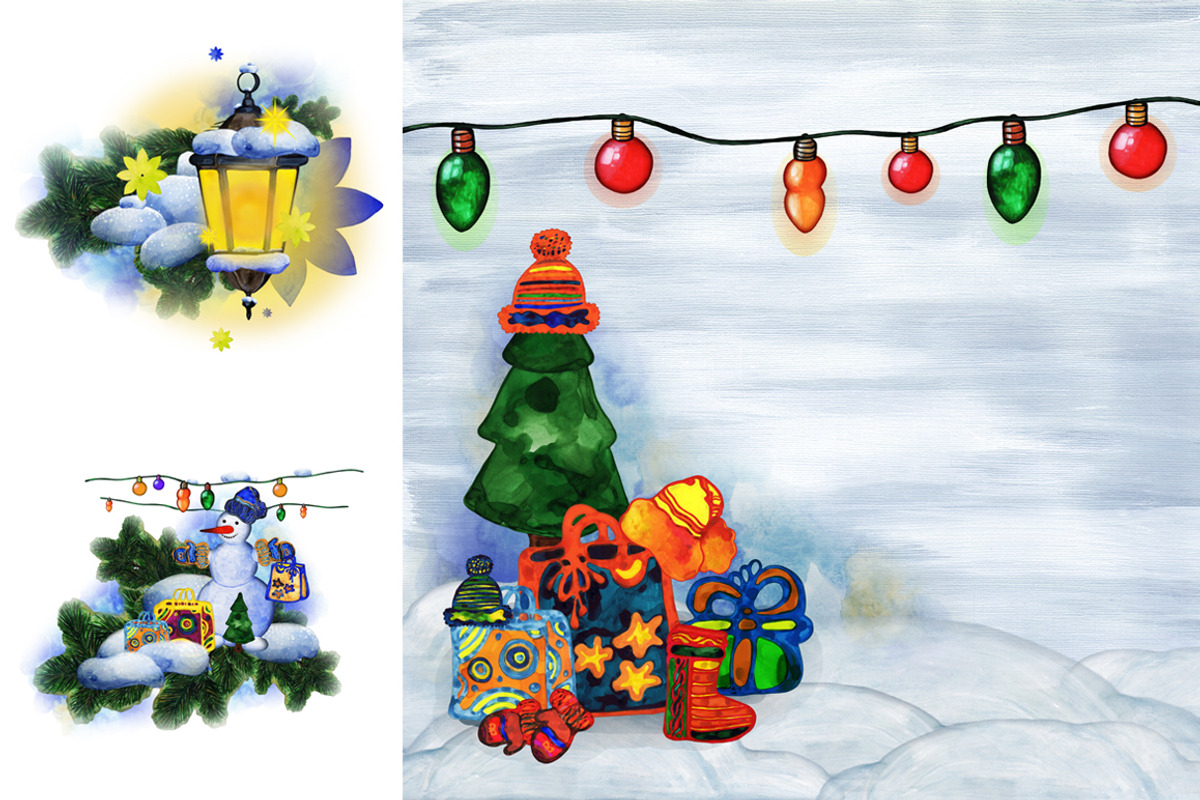 My wonderful winter holidays., a Background Graphic by Anna Art (Photo 9 of 10)