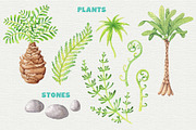 Baby dinosaurs watercolor clipart, an Object Graphic by Trinibis (Thumbnail 3 of 6)