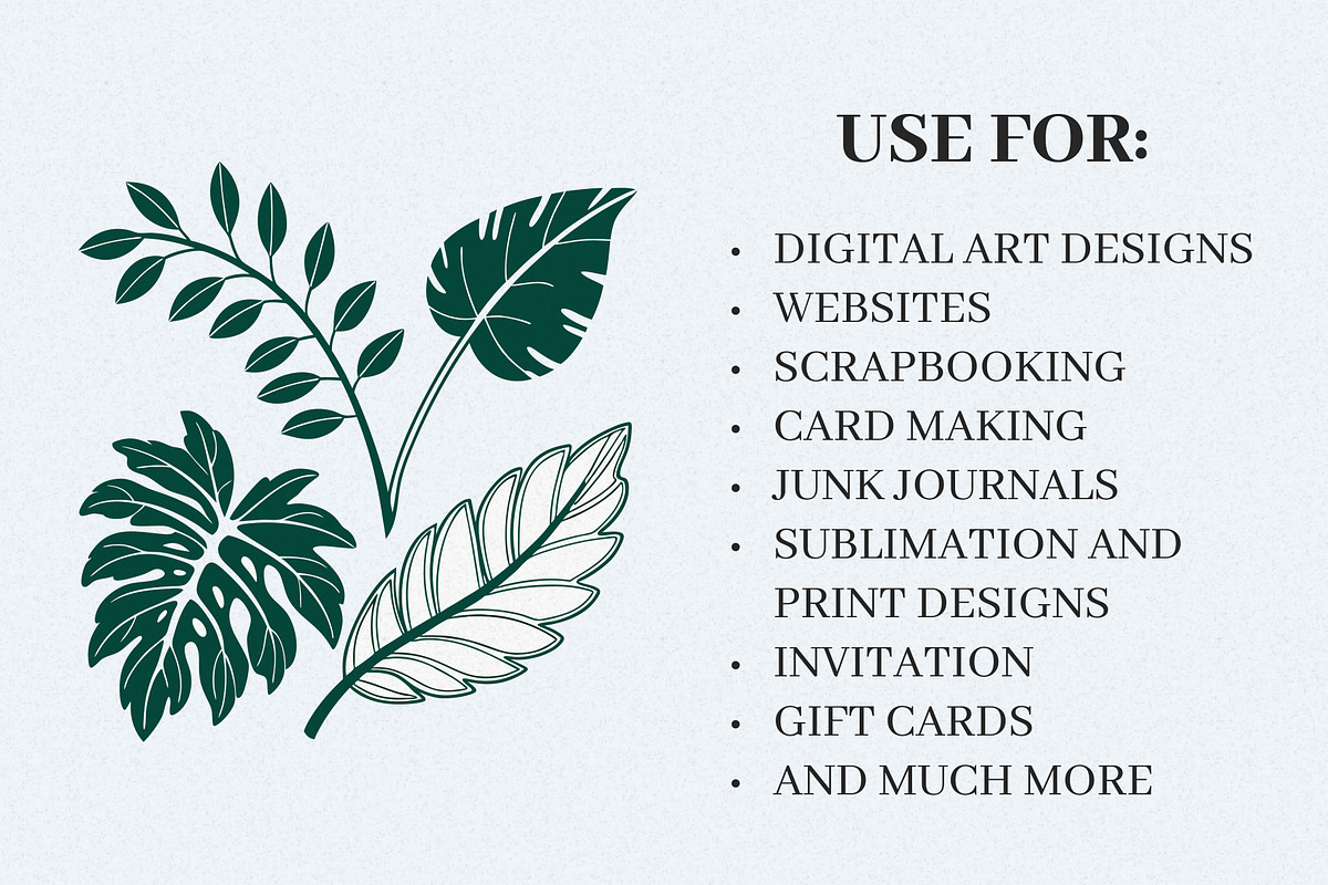 Green Leaves Watercolor Clipart, an Illustration by Helospace (Photo 8 of 10)