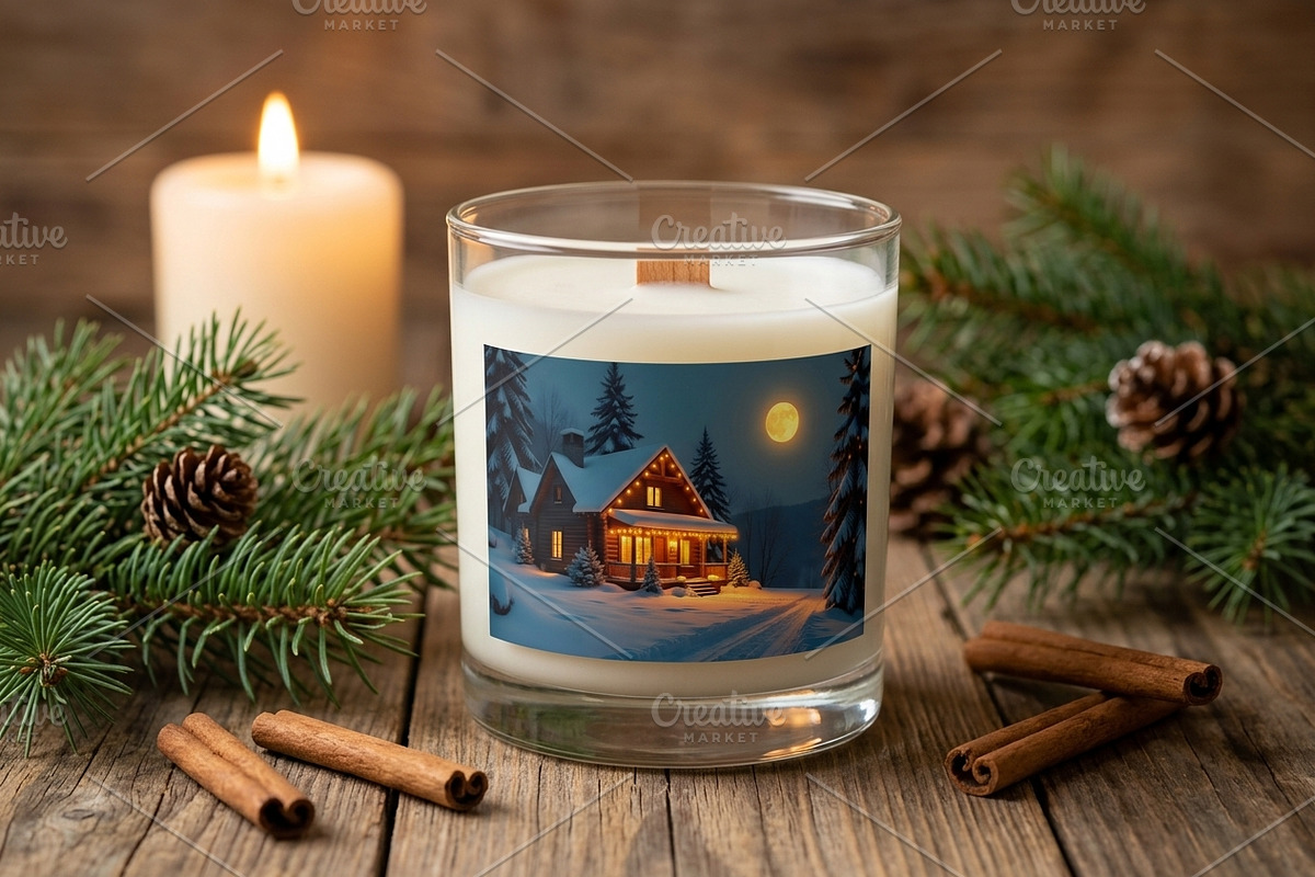Cozy Winter Cabin Night Background, a Nature Photo by Aura Canyon HQ (Photo 4 of 7)
