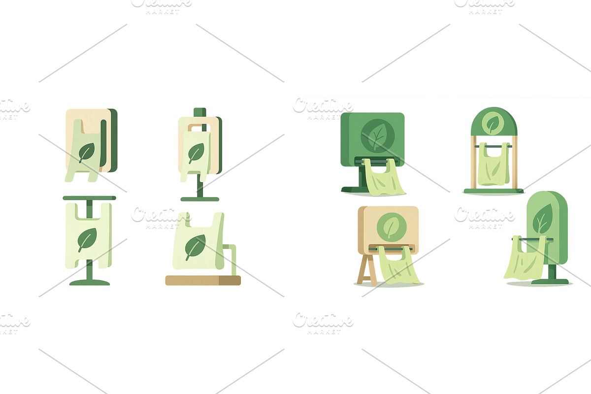 Eco-friendly display designs for, a Finance Illustration by ZinetroN