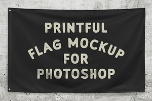 Printful Flag Mockups