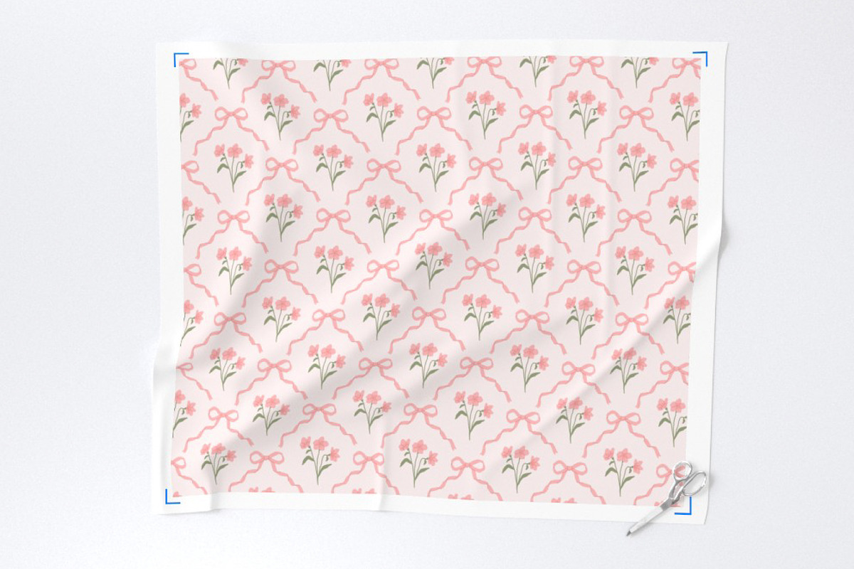 Preppy bow flower patterns, a Pattern Graphic by Viaireshop (Photo 3 of 6)