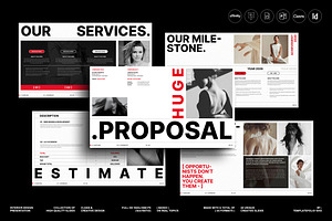 HUGE Proposal Template | CANVA, a Presentation Template by TemplateFolio-Shop