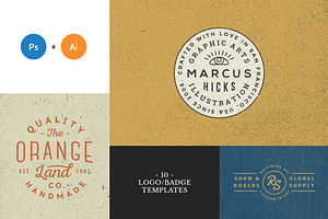 10 Logo/Badge Templates Vol.5