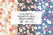 Botanical Elegant Floral Pattern, a Pattern Graphic by StudioGlouna (Thumbnail 1 of 13)