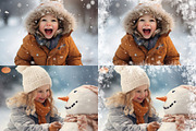 Snowflake Border Overlays, an Object Graphic by DreamyOverlay (Thumbnail 3 of 6)