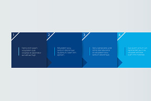 Step by step template, infographic.