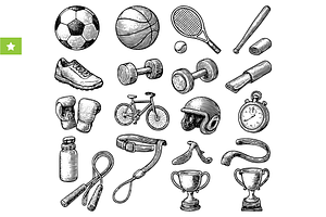 Sports & Fitness Equipment, an Object Graphic by RT Studio