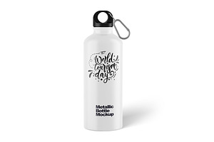 Metallic Bottle Mockup