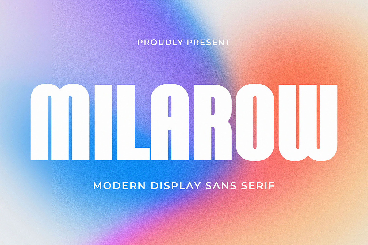 Milarow - Modern Display Sans Serif, a Sans Serif Font by TypeLogue (Photo 1 of 5)