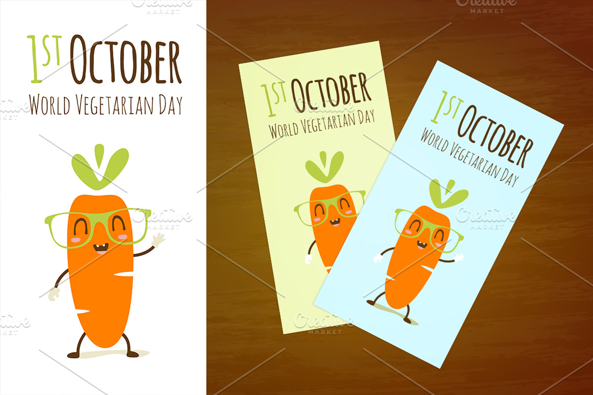 World Vegetarian Day set, a Food Illustration by SunnyWS (Photo 2 of 4)