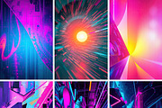 Futuristic Techno Backgrounds Pack, a Background Graphic by pictures for you (Thumbnail 7 of 12)